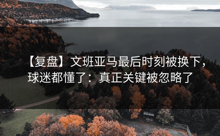 【复盘】文班亚马最后时刻被换下,球迷都懂了:真正关键被忽略了-第1张图片-开云体育官网首页 - 赛事实时汇聚 【复盘】文班亚马最后时刻被换下,球迷都懂了:真正关键被忽略了-第1张图片-开云体育官网首页 - 赛事实时汇聚