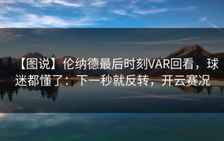 【图说】伦纳德最后时刻VAR回看，球迷都懂了：下一秒就反转，开云赛况